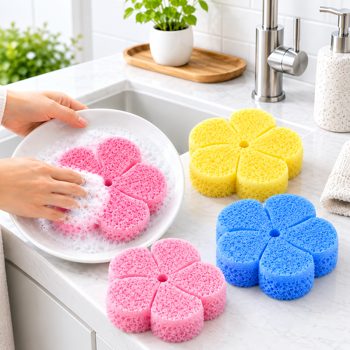 Silicone Sponges -Summer-Set of 3