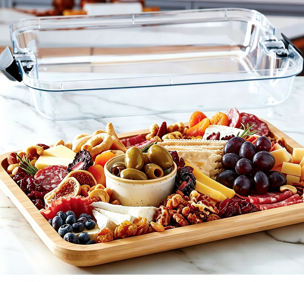 Bamboo Serving Platter with Lid