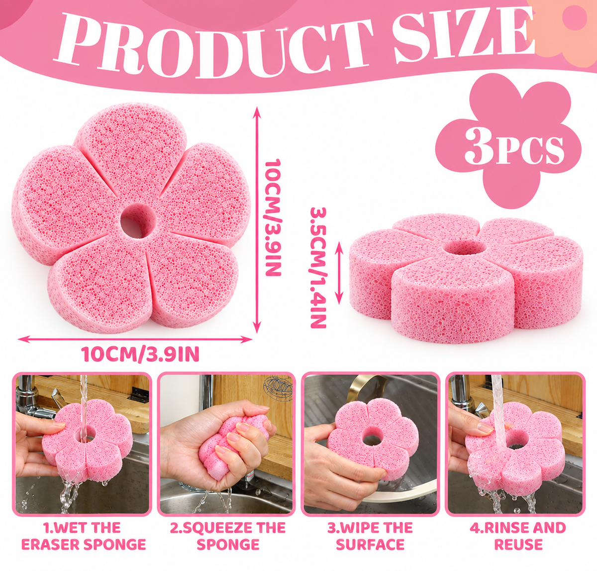 Silicone Sponges -Summer-Set of 3