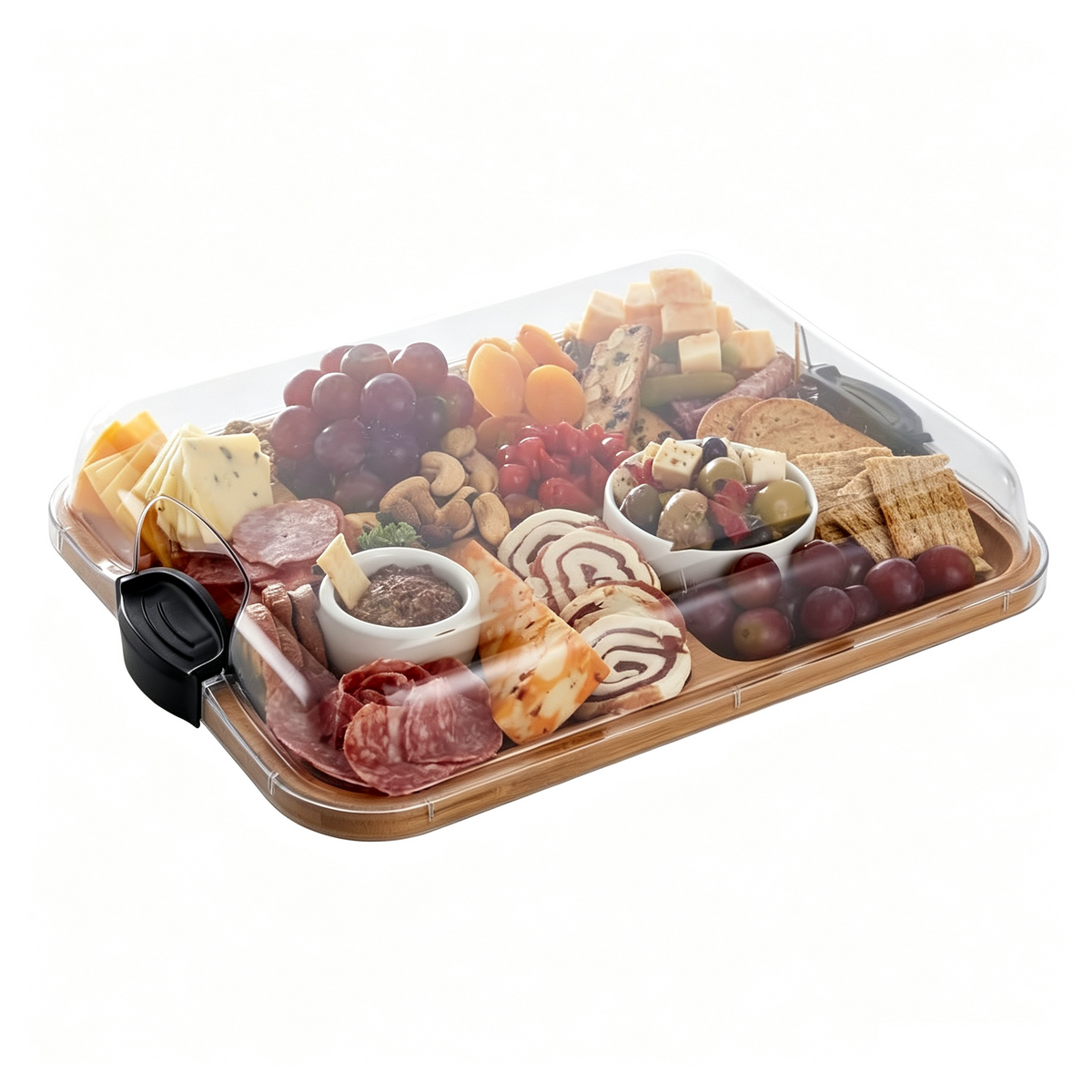 Bamboo Serving Platter with Lid