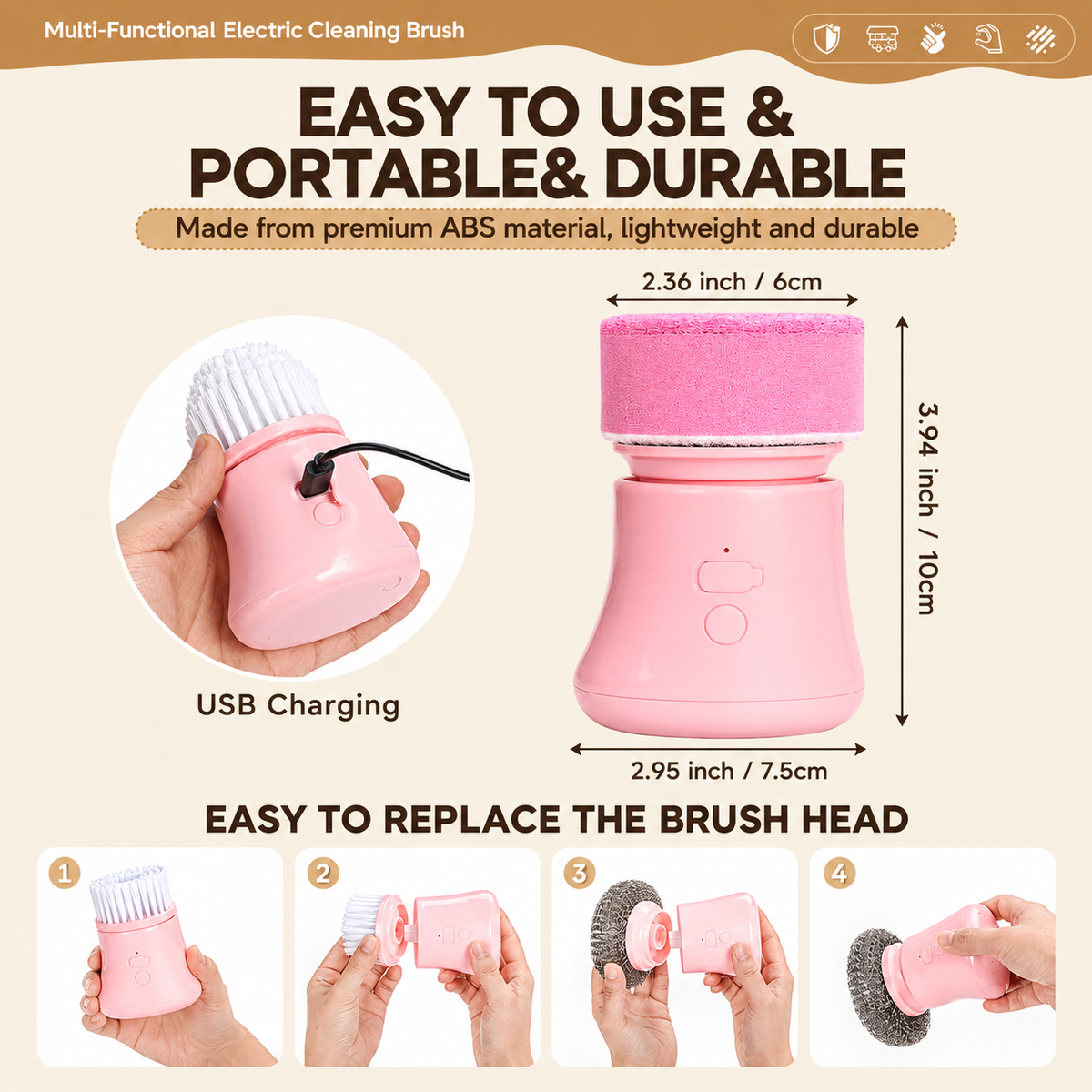 Electric Spin Scrubber