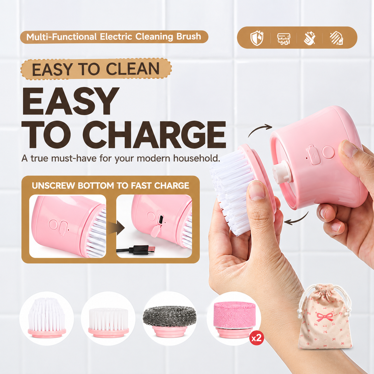 Electric Spin Scrubber